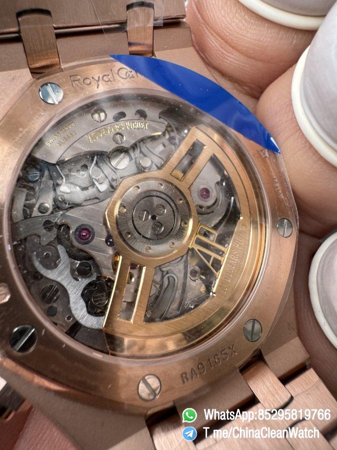 APS Factory Super Clone AP Royal Oak Chrono 26240 Silver Dial on Rose Gold Case and Bracelet SuperClone 4401 Movement 10