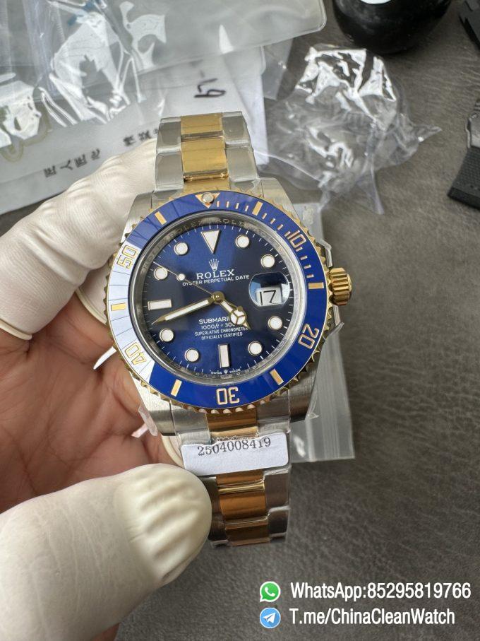 Clean Factory Watch Submariner 126613LB 41mm Blue Dial Blue Ceramic Bezel Wrapped 18K Yellow Gold Case and Oyster Bracelet SH3235 Movement 01