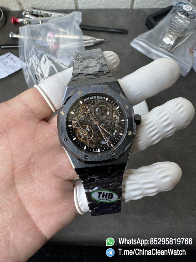 THB Factory Super Clone AP Royal Oak Openworked 15416 41mm Black Ceramic Case and Bracelet SA3132 V2 03