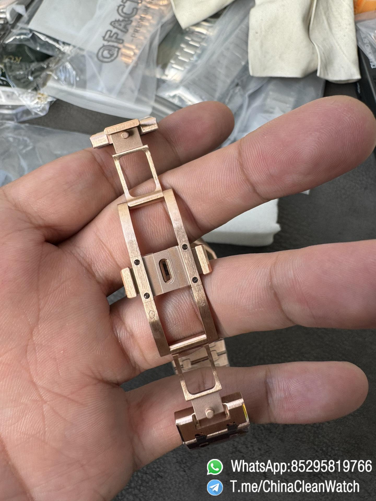 THB Factory Super Clone Royal Oak Openworked 15407 41mm Skeleton Dial Rose Gold Case and Bracelet SA3132 V2 09 THB Factory Super Clone Royal Oak Openworked 15407 41mm Skeleton Dial Rose Gold Case and Bracelet SA3132 V2 09