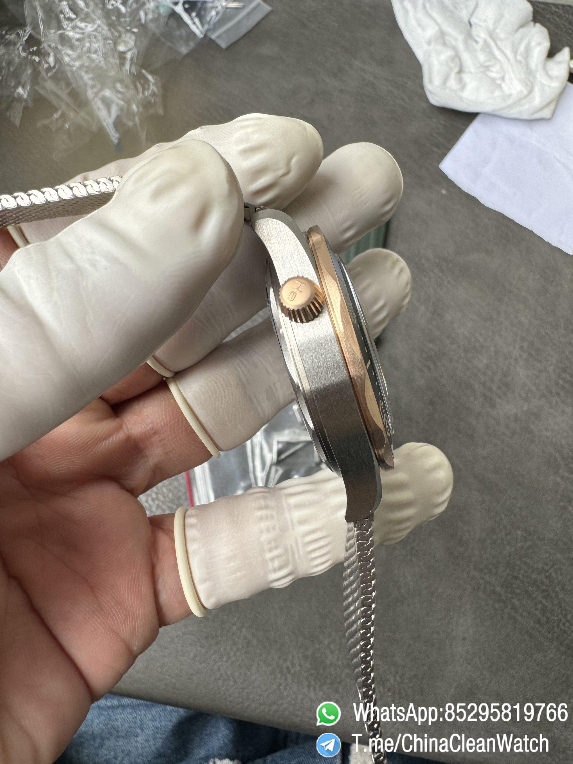 VSF Omega Seamaster Diver 300M 42mm Green Dial Titanium Bronze Gold Case Titanium Mesh Bracelet SuperClone 8806 Movement 08 VSF Omega Seamaster Diver 300M 42mm Green Dial Titanium Bronze Gold Case Titanium Mesh Bracelet SuperClone 8806 Movement 08