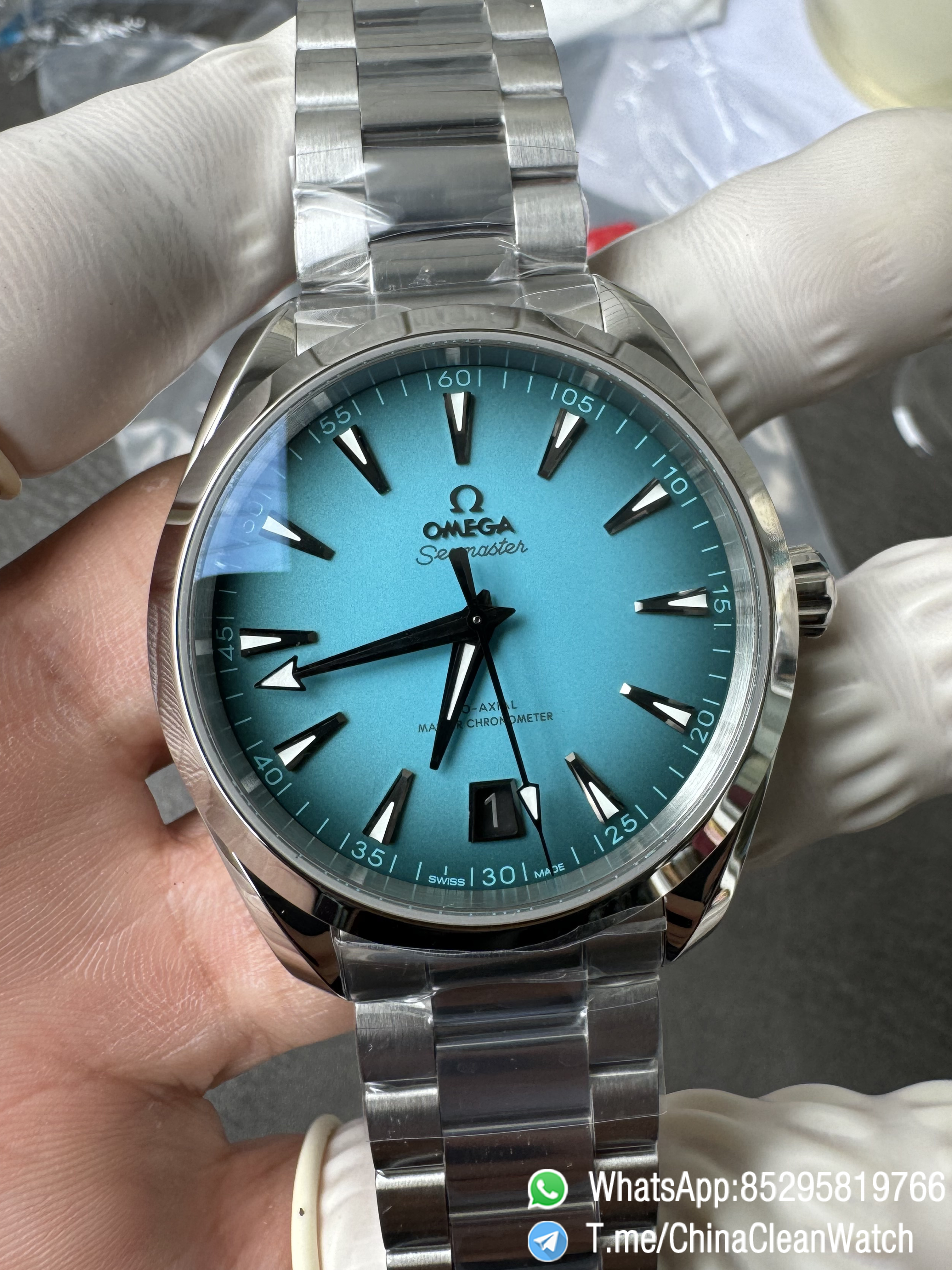 VSF Seamaster Aqua Terra 150m 41mm Turquoise Dial with Black Gradient Effect Super Luminova Super Clone 8900 Movement 00 VSF Seamaster Aqua Terra 150m 41mm Turquoise Dial with Black Gradient Effect Super Luminova Super Clone 8900 Movement 00