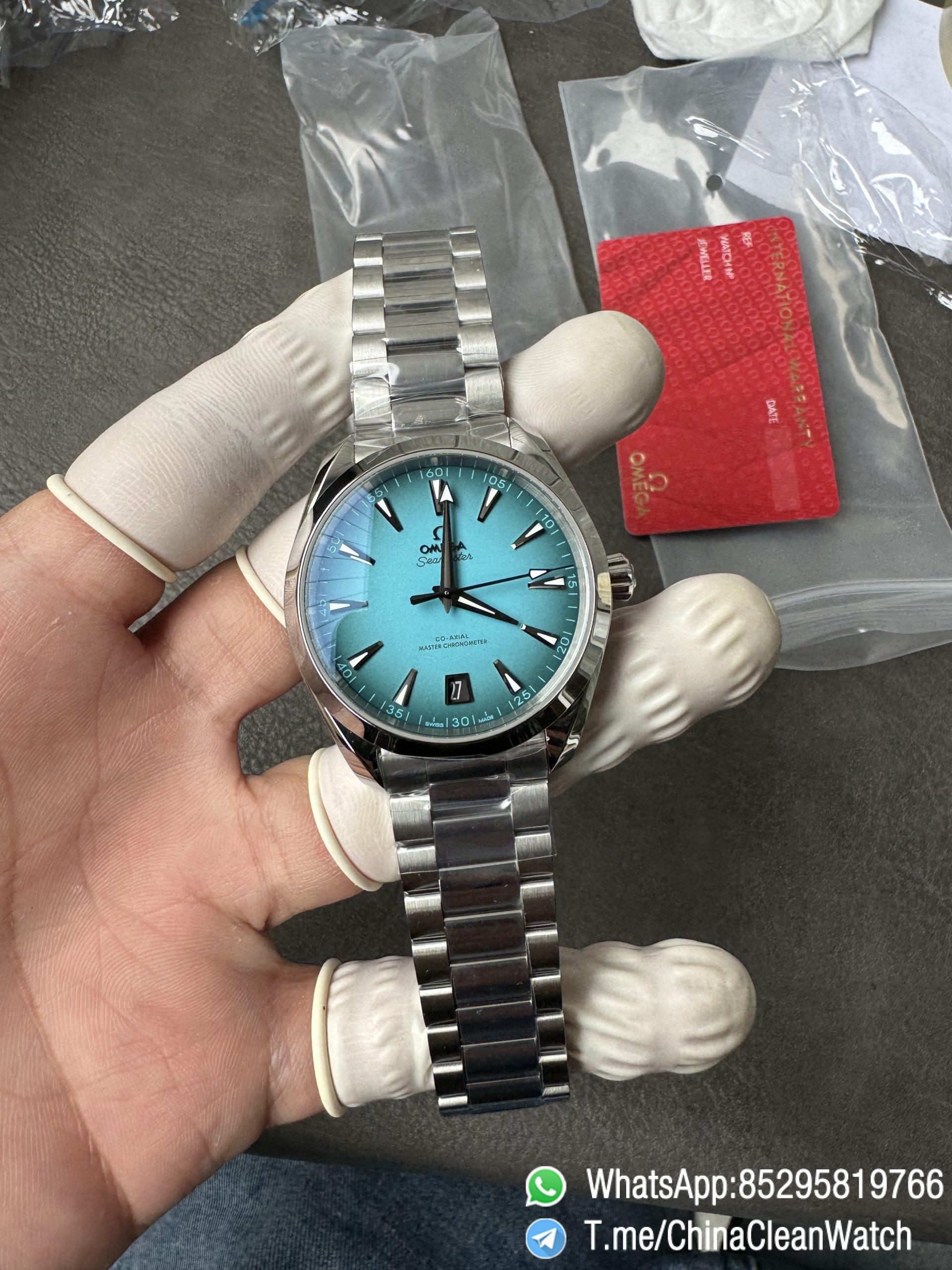 VSF Seamaster Aqua Terra 150m 41mm Turquoise Dial with Black Gradient Effect Super Luminova Super Clone 8900 Movement 01 VSF Seamaster Aqua Terra 150m 41mm Turquoise Dial with Black Gradient Effect Super Luminova Super Clone 8900 Movement 01