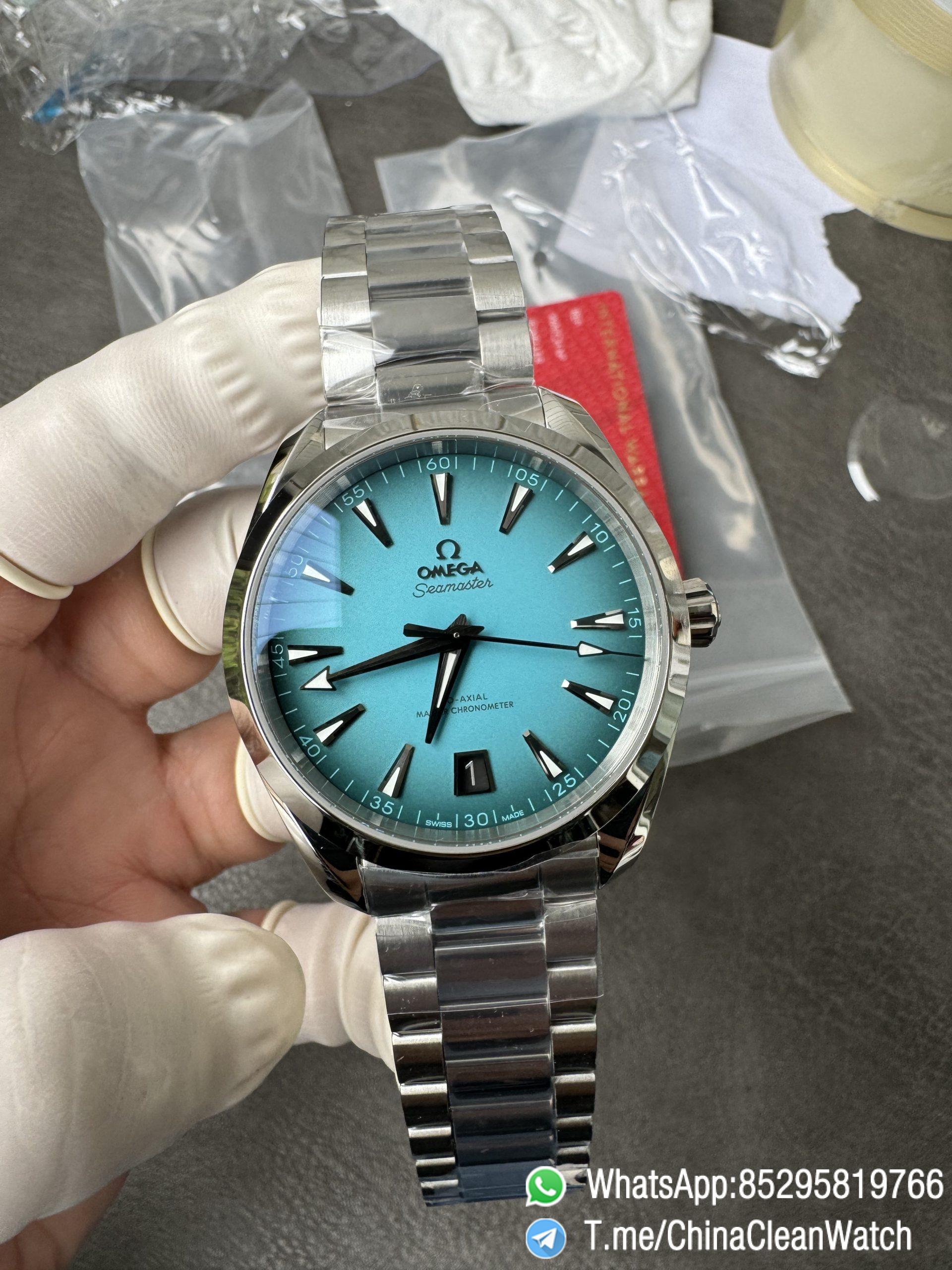 VSF Seamaster Aqua Terra 150m 41mm Turquoise Dial with Black Gradient Effect Super Luminova Super Clone 8900 Movement 02 VSF Seamaster Aqua Terra 150m 41mm Turquoise Dial with Black Gradient Effect Super Luminova Super Clone 8900 Movement 02