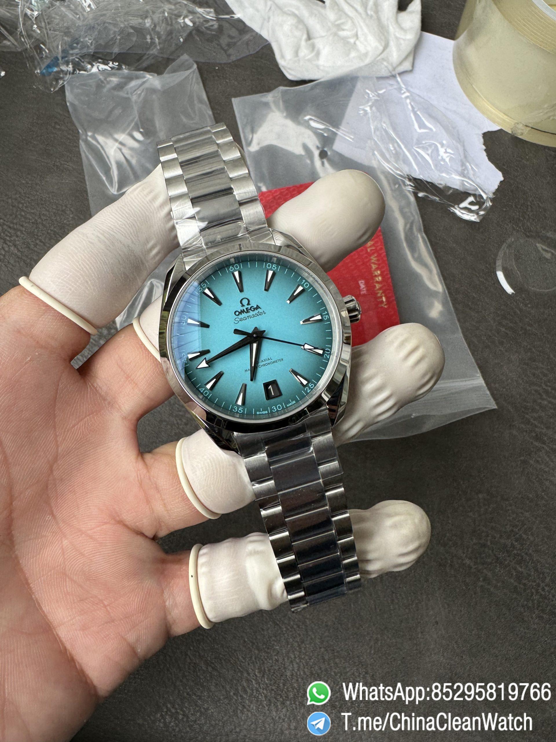 VSF Seamaster Aqua Terra 150m 41mm Turquoise Dial with Black Gradient Effect Super Luminova Super Clone 8900 Movement 03 VSF Seamaster Aqua Terra 150m 41mm Turquoise Dial with Black Gradient Effect Super Luminova Super Clone 8900 Movement 03