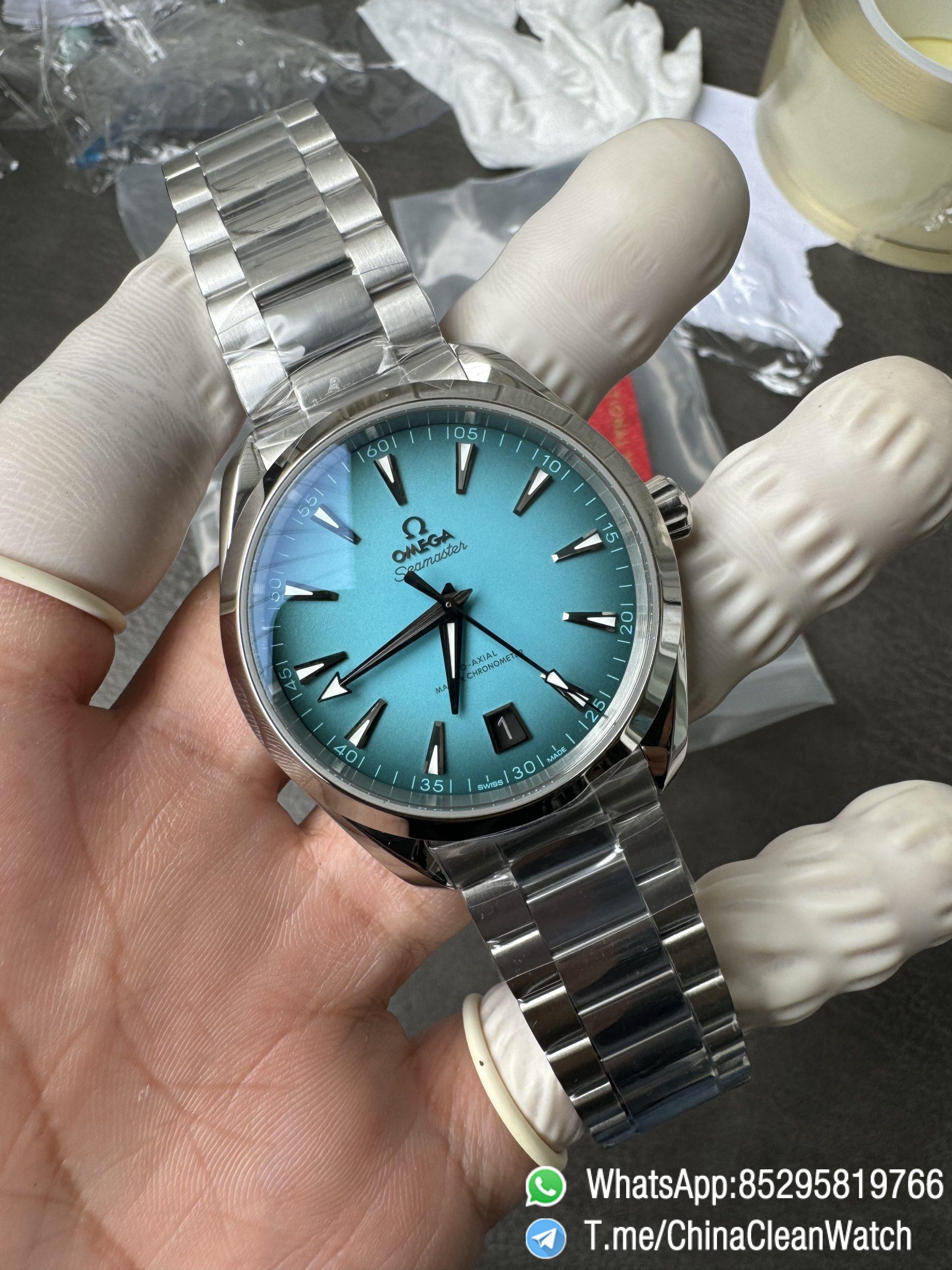 VSF Seamaster Aqua Terra 150m 41mm Turquoise Dial with Black Gradient Effect Super Luminova Super Clone 8900 Movement 06 VSF Seamaster Aqua Terra 150m 41mm Turquoise Dial with Black Gradient Effect Super Luminova Super Clone 8900 Movement 06