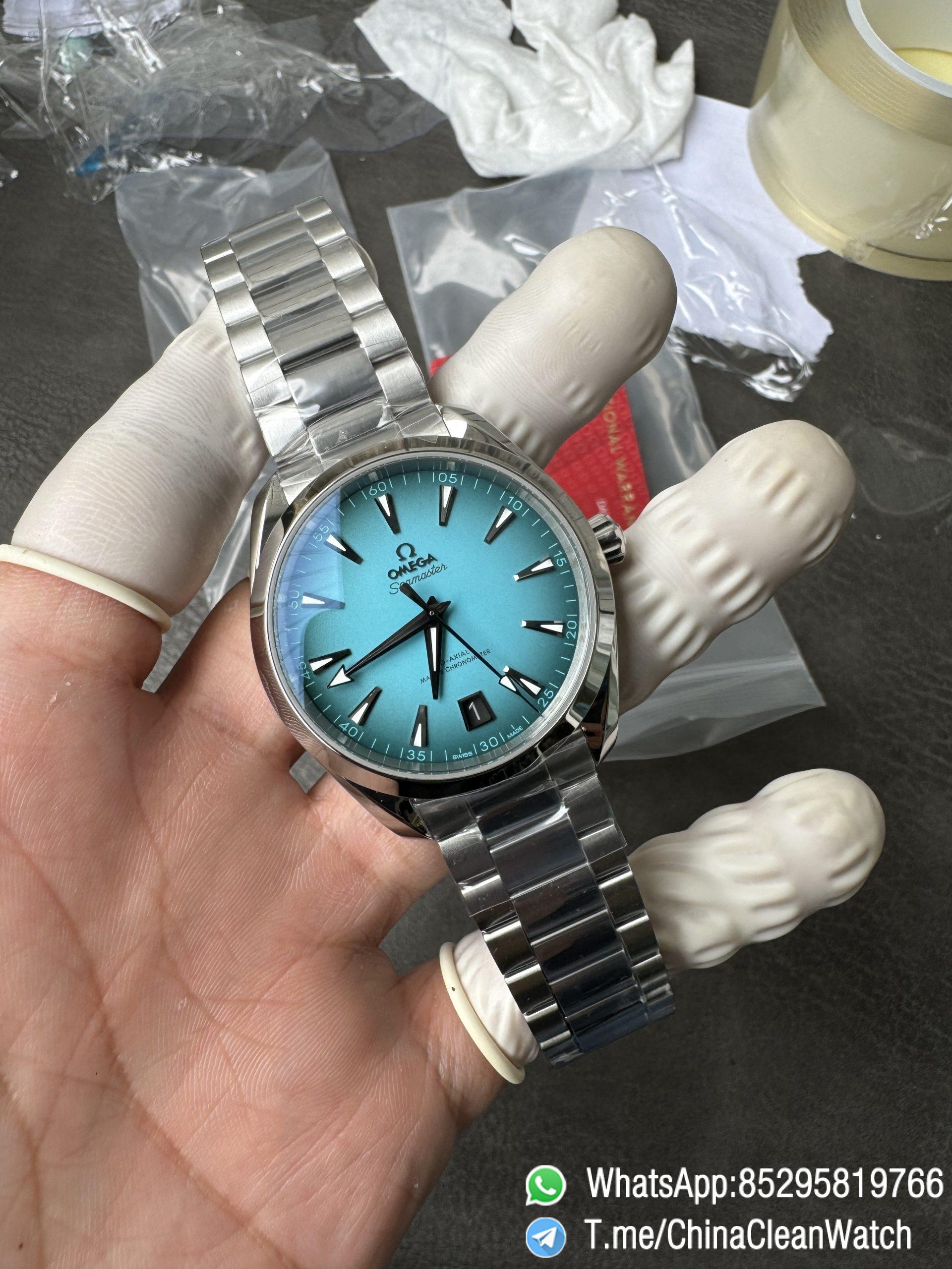 VSF Seamaster Aqua Terra 150m 41mm Turquoise Dial with Black Gradient Effect Super Luminova Super Clone 8900 Movement 07 VSF Seamaster Aqua Terra 150m 41mm Turquoise Dial with Black Gradient Effect Super Luminova Super Clone 8900 Movement 07