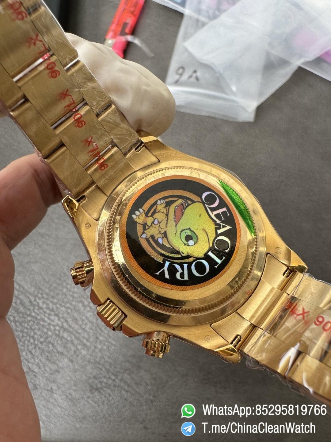 Clean Factory Certified Store QF Gain Weight Daytona 126508 Green Dial 18K Yellow Gold Plated Case and Oyster Bracelet Blue Luminous Indexs DD4131 Movement 14 Clean Factory Certified Store QF Gain Weight Daytona 126508 Green Dial 18K Yellow Gold Plated Case and Oyster Bracelet Blue Luminous Indexs DD4131 Movement 14