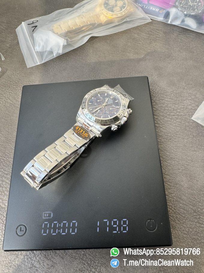 Clean Factory Certified Store QF Gain Weight Daytona 126509 Bright Blue Dial Blue Luminous Indexs 904L Stainless Steel Case and Oyster Bracelet DD4131 Movement 14