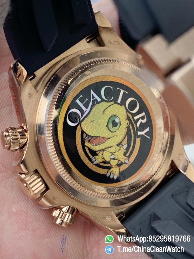 Clean Factory Certified Store QF Gain Weight Daytona 126515LN Chocolate Dial Rose Gold Case Black Ceramic Bezel Oysterflex Strap Blue Luminous Indexs DD4131 Movement 03