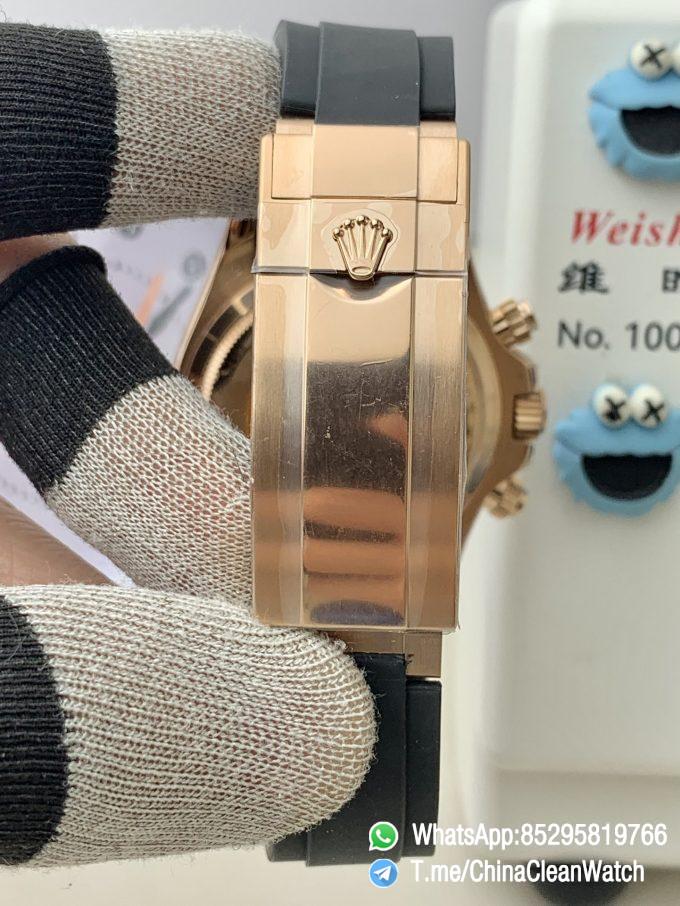 Clean Factory Certified Store QF Gain Weight Daytona 126515LN Chocolate Dial Rose Gold Case Black Ceramic Bezel Oysterflex Strap Blue Luminous Indexs DD4131 Movement 04