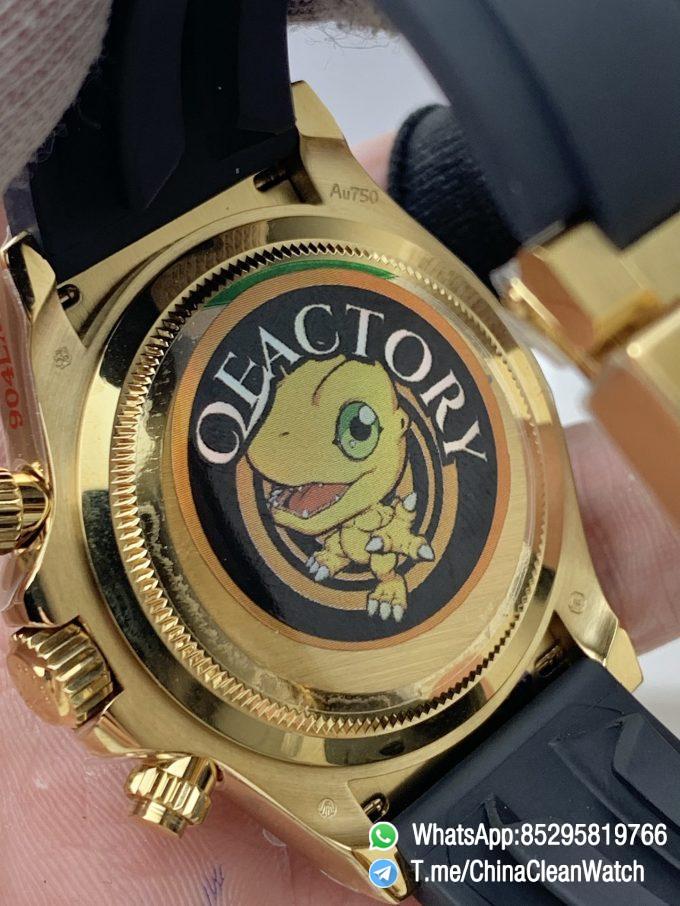 Clean Factory Certified Store QF Gain Weight Daytona 126518LN Turquoise Blue and Black Dial Yellow Gold Case Black Ceramic Bezel Oysterflex Strap Blue Luminous Indexs DD4131 Movement 03