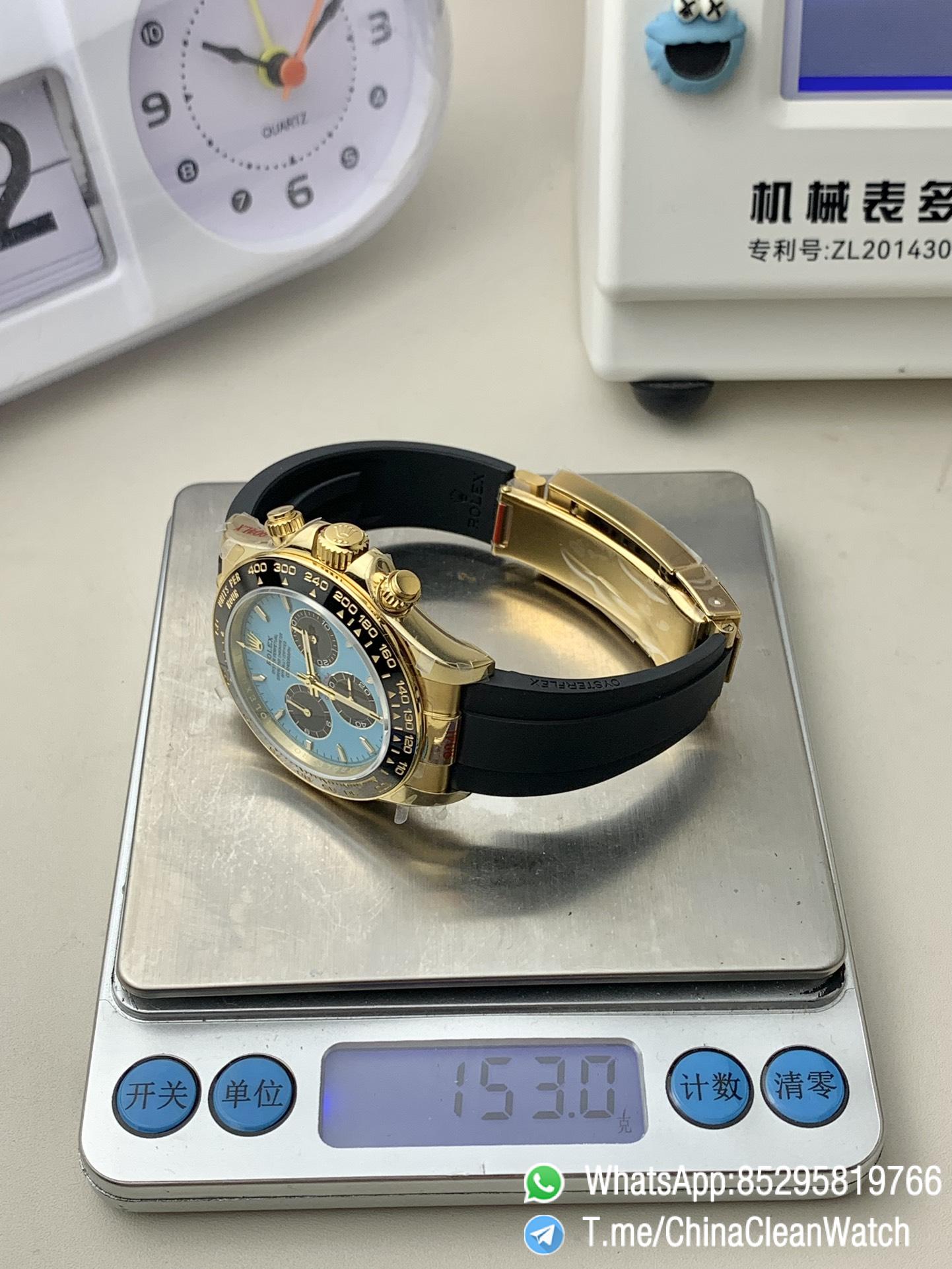 Clean Factory Certified Store QF Gain Weight Daytona 126518LN Turquoise Blue and Black Dial Yellow Gold Case Black Ceramic Bezel Oysterflex Strap Blue Luminous Indexs DD4131 Movement 06 Clean Factory Certified Store QF Gain Weight Daytona 126518LN Turquoise Blue and Black Dial Yellow Gold Case Black Ceramic Bezel Oysterflex Strap Blue Luminous Indexs DD4131 Movement 06