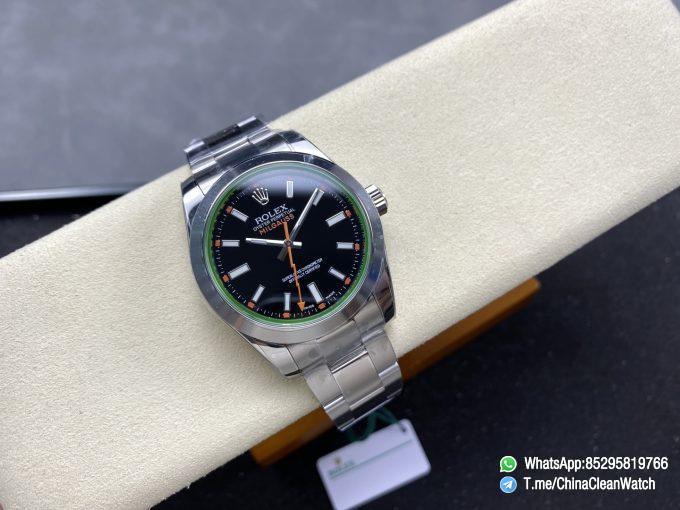 Clean Factory Watch Store C Factory Milgauss 116400 40mm Black Dial Lightning Orange Second Hand Green Sapphire Crystal Super Clone 3131 Carlibre 01 1