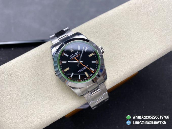 Clean Factory Watch Store C Factory Milgauss 116400 40mm Black Dial Lightning Orange Second Hand Green Sapphire Crystal Super Clone 3131 Carlibre 01