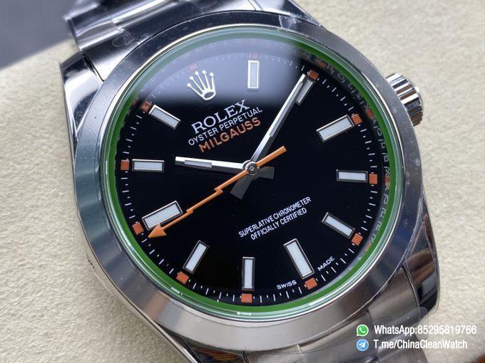 Clean Factory Watch Store C Factory Milgauss 116400 40mm Black Dial Lightning Orange Second Hand Green Sapphire Crystal Super Clone 3131 Carlibre 02 1