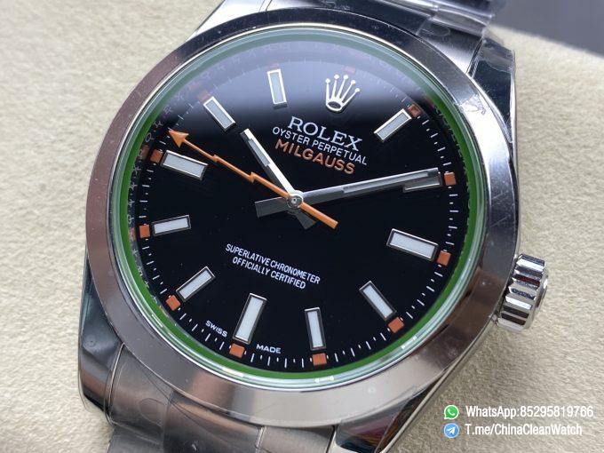 Clean Factory Watch Store C Factory Milgauss 116400 40mm Black Dial Lightning Orange Second Hand Green Sapphire Crystal Super Clone 3131 Carlibre 03 1