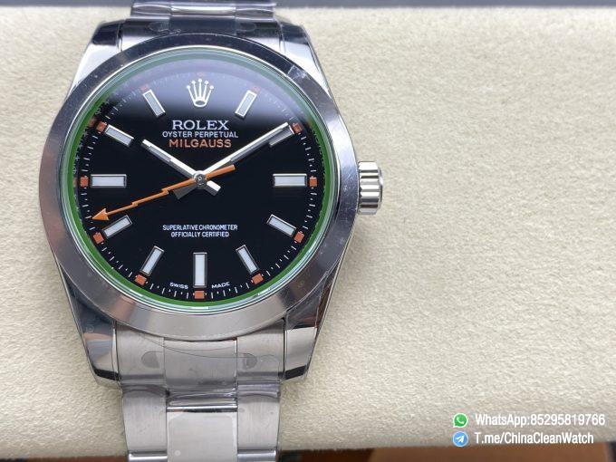 Clean Factory Watch Store C Factory Milgauss 116400 40mm Black Dial Lightning Orange Second Hand Green Sapphire Crystal Super Clone 3131 Carlibre 04 1