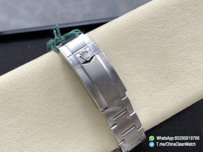 Clean Factory Watches Authorized Store C Factory Air King 114200 White Dial Green Second Hand 904L Steel Case Bracelet VR3230 Movement 08