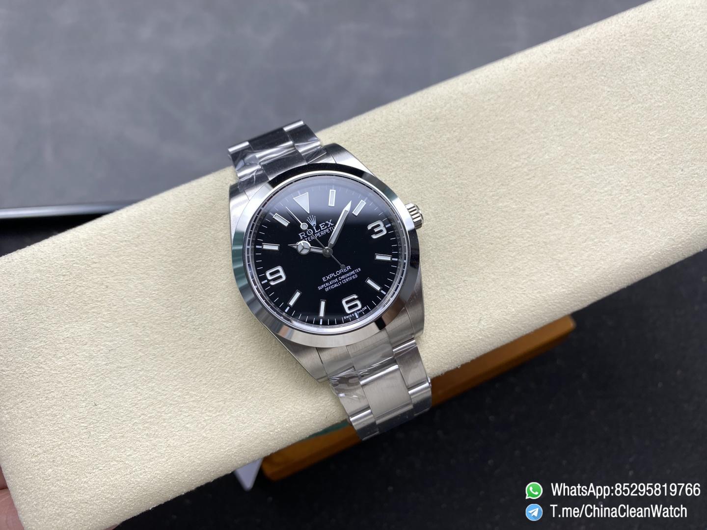 Clean Factory Watches Authorized Store C Factory Explorer 214270 39mm Black Dial 904L Stainless Steel Case and Oyster Bracelet 3132 Movement 01 Clean Factory Watches Authorized Store C Factory Explorer 214270 39mm Black Dial 904L Stainless Steel Case and Oyster Bracelet 3132 Movement 01