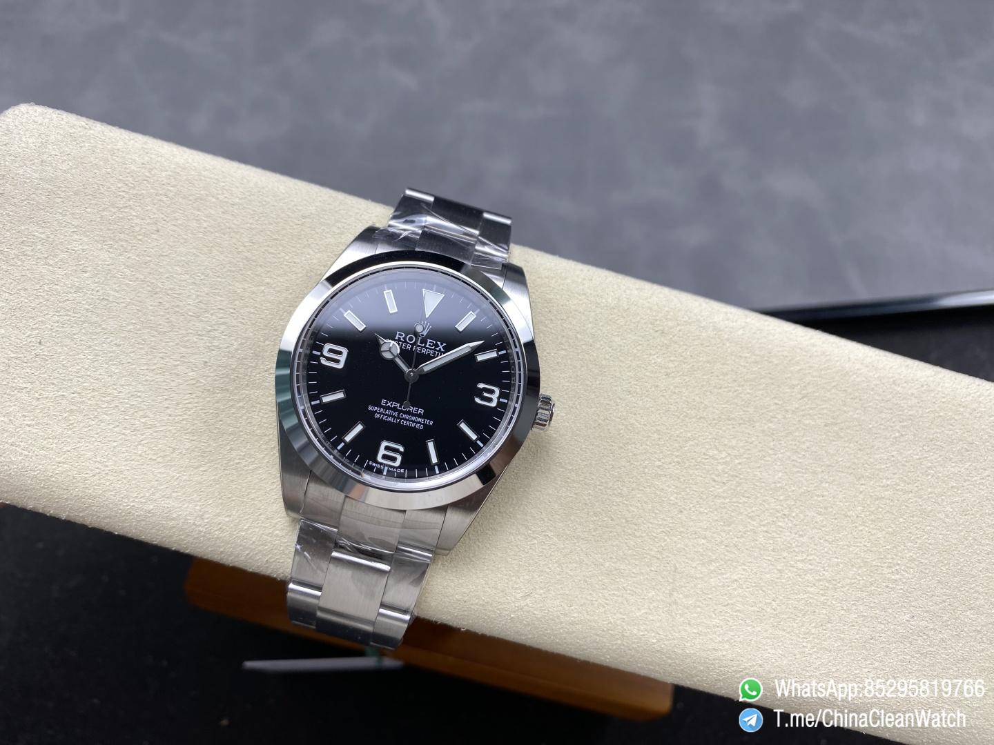 Clean Factory Watches Authorized Store C Factory Explorer 214270 39mm Black Dial 904L Stainless Steel Case and Oyster Bracelet 3132 Movement 02 Clean Factory Watches Authorized Store C Factory Explorer 214270 39mm Black Dial 904L Stainless Steel Case and Oyster Bracelet 3132 Movement 02