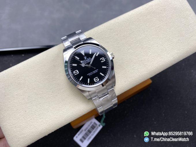 Clean Factory Watches Authorized Store C Factory Explorer 224270 39mm Black Dial 904L Stainless Steel Case and Oyster Bracelet 3132 Movement 01