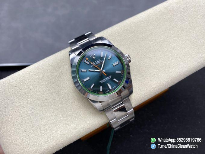 Clean Factory Watches Authorized Store C Factory Milgauss 116400 40mm Blue Dial with Lightning Second Hand Green Sapphire Crystal Super Clone 3131 Carlibre 01