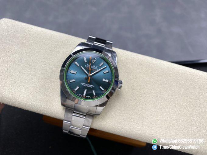 Clean Factory Watches Authorized Store C Factory Milgauss 116400 40mm Blue Dial with Lightning Second Hand Green Sapphire Crystal Super Clone 3131 Carlibre 02