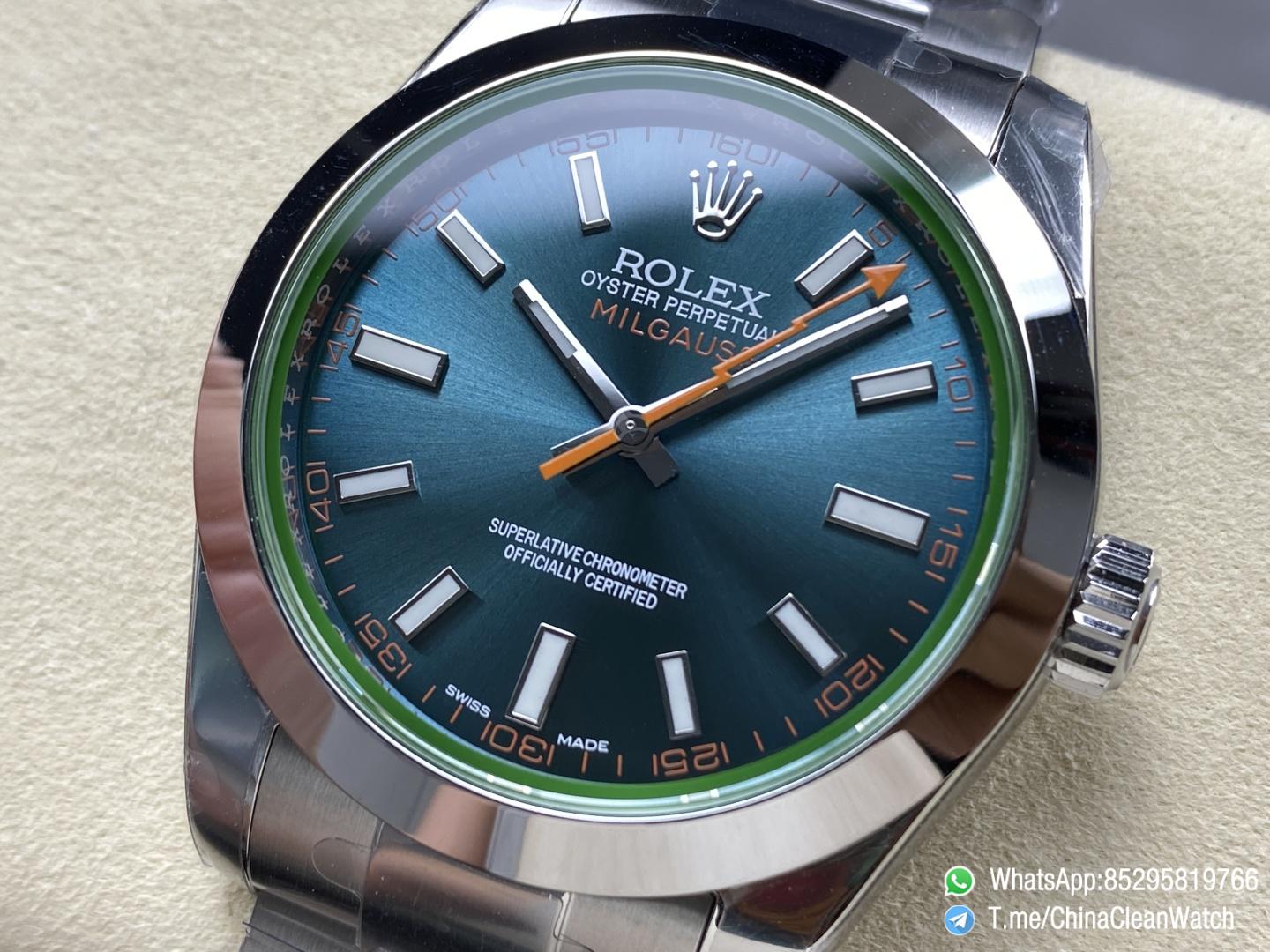 Clean Factory Watches Authorized Store C Factory Milgauss 116400 40mm Blue Dial with Lightning Second Hand Green Sapphire Crystal Super Clone 3131 Carlibre 05 Clean Factory Watches Authorized Store C Factory Milgauss 116400 40mm Blue Dial with Lightning Second Hand Green Sapphire Crystal Super Clone 3131 Carlibre 05