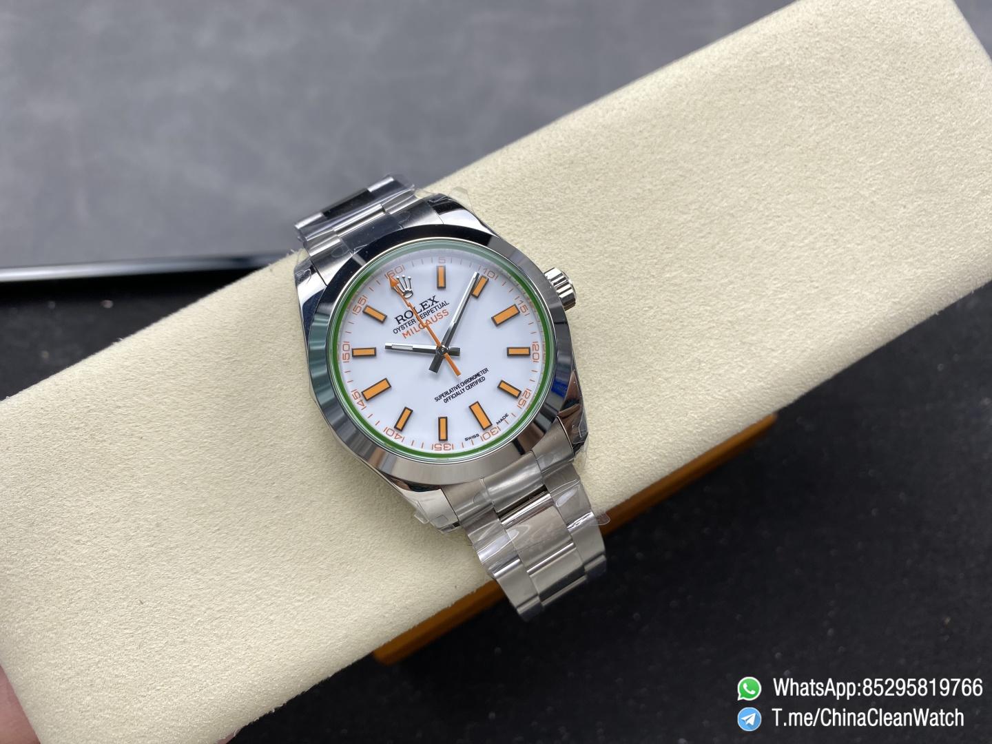 Clean Factory Watches Authorized Store C Factory Rolex Milgauss 40mm White Dial Orange Index and Lightning Second Hand Super Clone 3131 Carlibre 01 Clean Factory Watches Authorized Store C Factory Rolex Milgauss 40mm White Dial Orange Index and Lightning Second Hand Super Clone 3131 Carlibre 01
