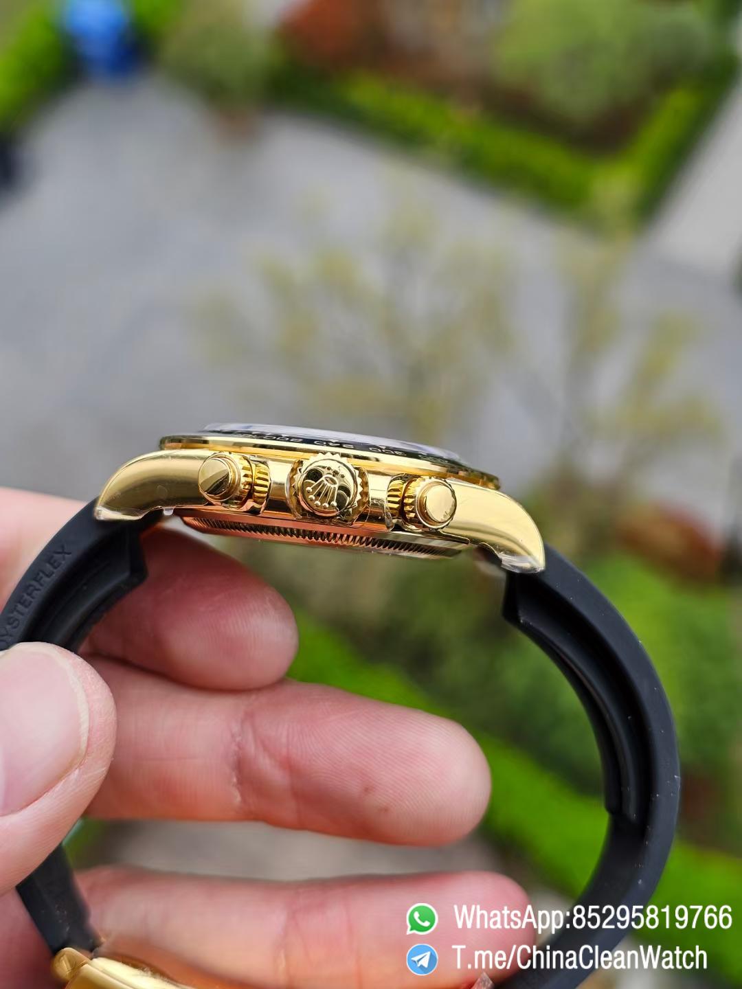 Clean Factory Watches Authorized Store VSF Daytona Paul Newman 126518LN Yellow Gold Case Black Dial Yellow Gold Sub Dial Oysterflex DD4131 Calibre 03 Clean Factory Watches Authorized Store VSF Daytona Paul Newman 126518LN Yellow Gold Case Black Dial Yellow Gold Sub Dial Oysterflex DD4131 Calibre 03