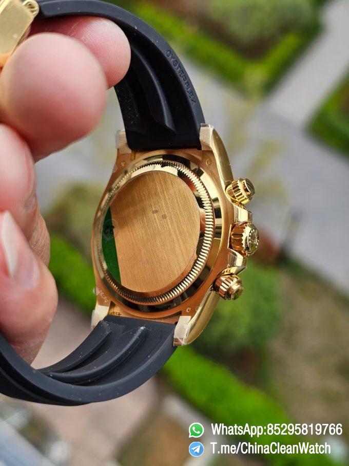 Clean Factory Watches Authorized Store VSF Daytona Paul Newman 126518LN Yellow Gold Case Black Dial Yellow Gold Sub Dial Oysterflex DD4131 Calibre 05