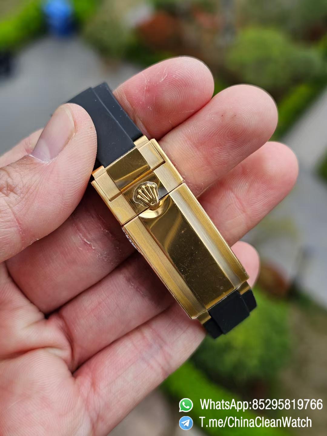 Clean Factory Watches Authorized Store VSF Daytona Paul Newman 126518LN Yellow Gold Case Black Dial Yellow Gold Sub Dial Oysterflex DD4131 Calibre 06 Clean Factory Watches Authorized Store VSF Daytona Paul Newman 126518LN Yellow Gold Case Black Dial Yellow Gold Sub Dial Oysterflex DD4131 Calibre 06