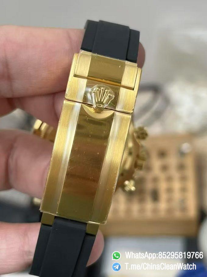 Clean Factory Watches Authorized Store VSF Daytona Paul Newman 126518LN Yellow Gold Case Black Dial Yellow Gold Sub Dial Oysterflex DD4131 Calibre 12