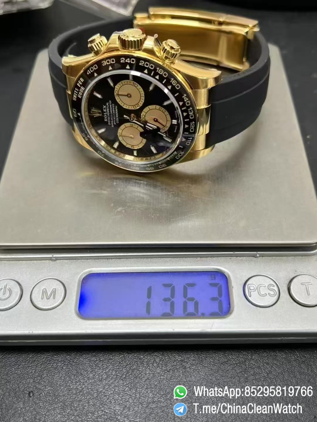 Clean Factory Watches Authorized Store VSF Daytona Paul Newman 126518LN Yellow Gold Case Black Dial Yellow Gold Sub Dial Oysterflex DD4131 Calibre 13 Clean Factory Watches Authorized Store VSF Daytona Paul Newman 126518LN Yellow Gold Case Black Dial Yellow Gold Sub Dial Oysterflex DD4131 Calibre 13