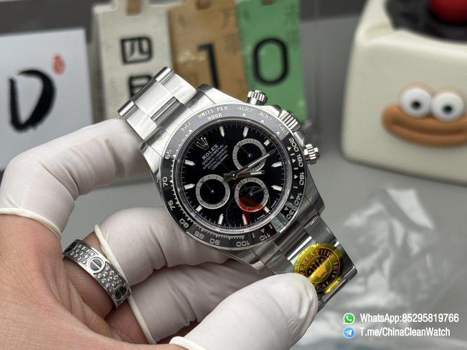 Clean Factory Watches VSF Daytona 126500LN Gain Weight 185g Black Dial Luminos Indexes Black Ceramic Bezel DD4131 Caliber 904L Oyster Bracelet 02