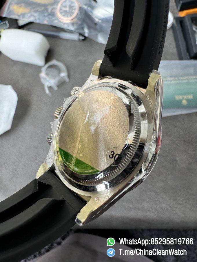 Clean Factory Watches VSF Gain Weight 137g Daytona 126519 Black Dial Silver Center Chrono Dial Diamonds Indexes DD4131 Caliber Oysterflex Strap 09