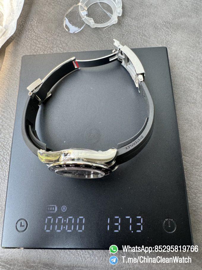 Clean Factory Watches VSF Gain Weight 137g Daytona 126519 Black Dial with Silver Center Chrono Dial DanDong 4131 Movement Oysterflex Strap 13