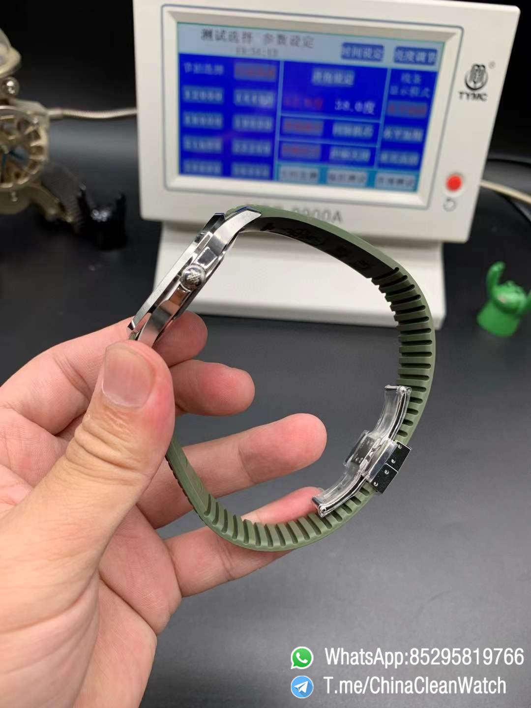 APWF Super Clone Aquanaut 5168G 010 Custom Free sprung Balance 324 Caliber Increase Weight 115g Green Dial Green Rubber Strap 05 APWF Super Clone Aquanaut 5168G 010 Custom Free sprung Balance 324 Caliber Increase Weight 115g Green Dial Green Rubber Strap 05