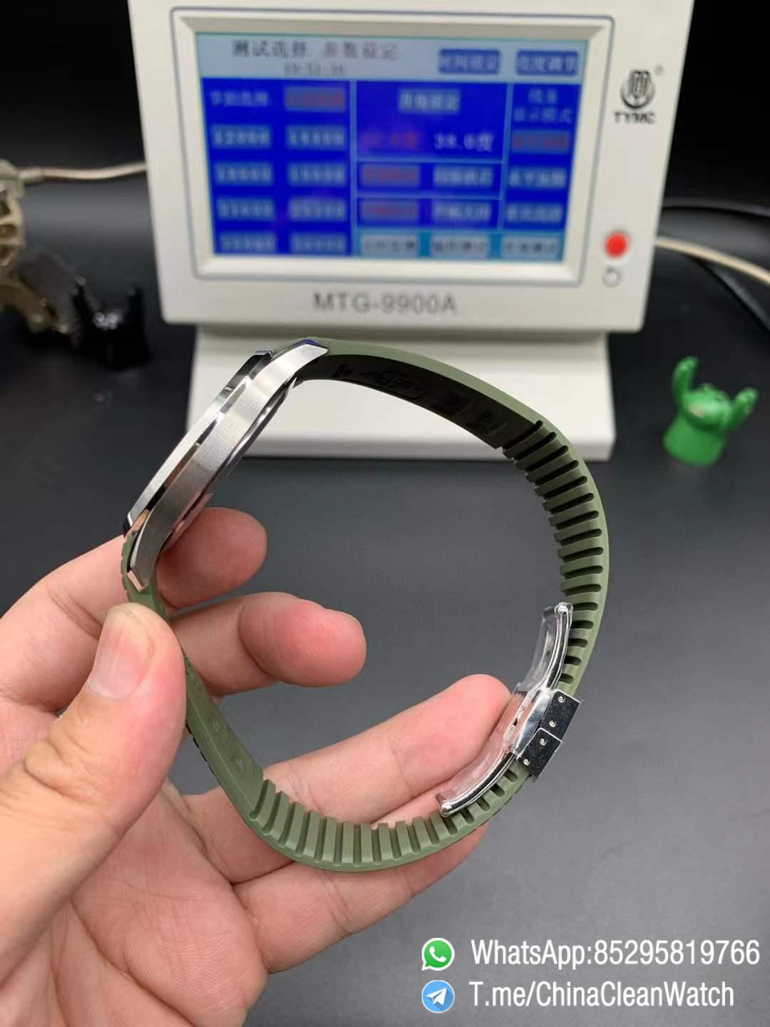 APWF Super Clone Aquanaut 5168G 010 Custom Free sprung Balance 324 Caliber Increase Weight 115g Green Dial Green Rubber Strap 06 APWF Super Clone Aquanaut 5168G 010 Custom Free sprung Balance 324 Caliber Increase Weight 115g Green Dial Green Rubber Strap 06