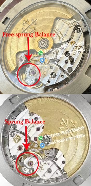 APWF Super Clone Aquanaut 5168G Custom Free sprung Balance 324 Caliber OK