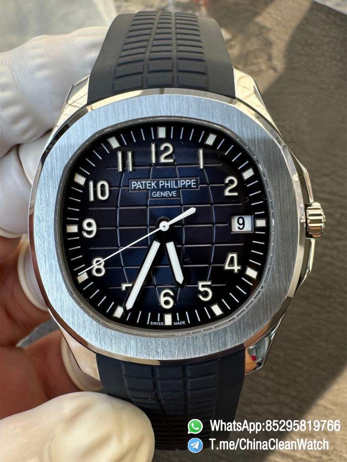 APWF Super Clone Aquanaut 5168G Custom Free sprung Balance A324 Caliber Gain Weight 115g Blue Dial Blue Rubber Strap 00