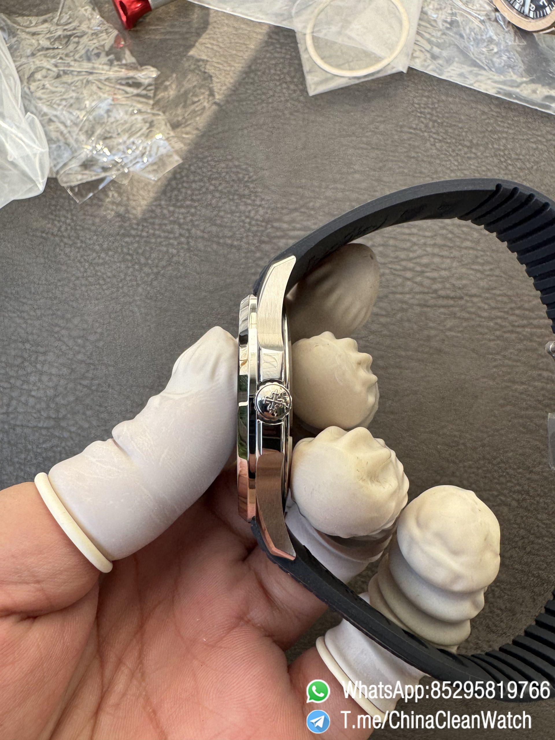 APWF Super Clone Aquanaut 5168G Custom Free sprung Balance A324 Caliber Gain Weight 115g Blue Dial Blue Rubber Strap 08 APWF Super Clone Aquanaut 5168G Custom Free sprung Balance A324 Caliber Gain Weight 115g Blue Dial Blue Rubber Strap 08