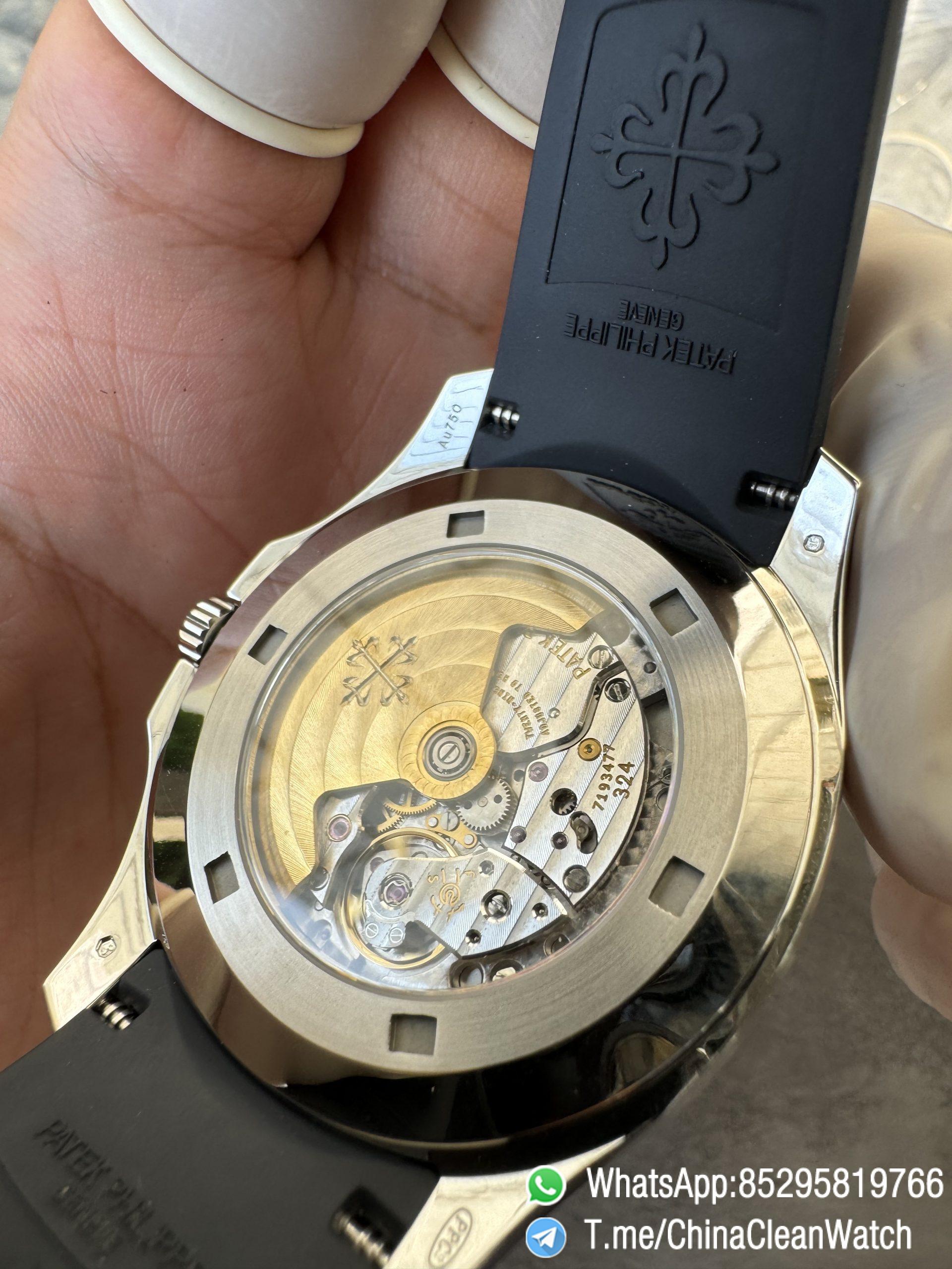 APWF Super Clone Aquanaut 5168G Custom Free sprung Balance A324 Caliber Gain Weight 115g Blue Dial Blue Rubber Strap 11 APWF Super Clone Aquanaut 5168G Custom Free sprung Balance A324 Caliber Gain Weight 115g Blue Dial Blue Rubber Strap 11