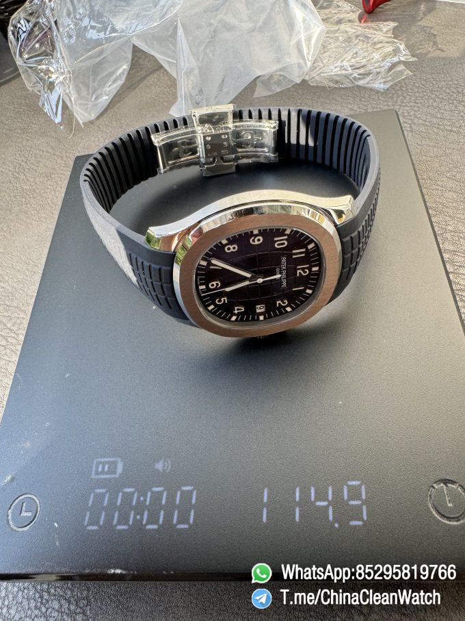 APWF Super Clone Aquanaut 5168G Custom Free sprung Balance A324 Caliber Gain Weight 115g Blue Dial Blue Rubber Strap 12