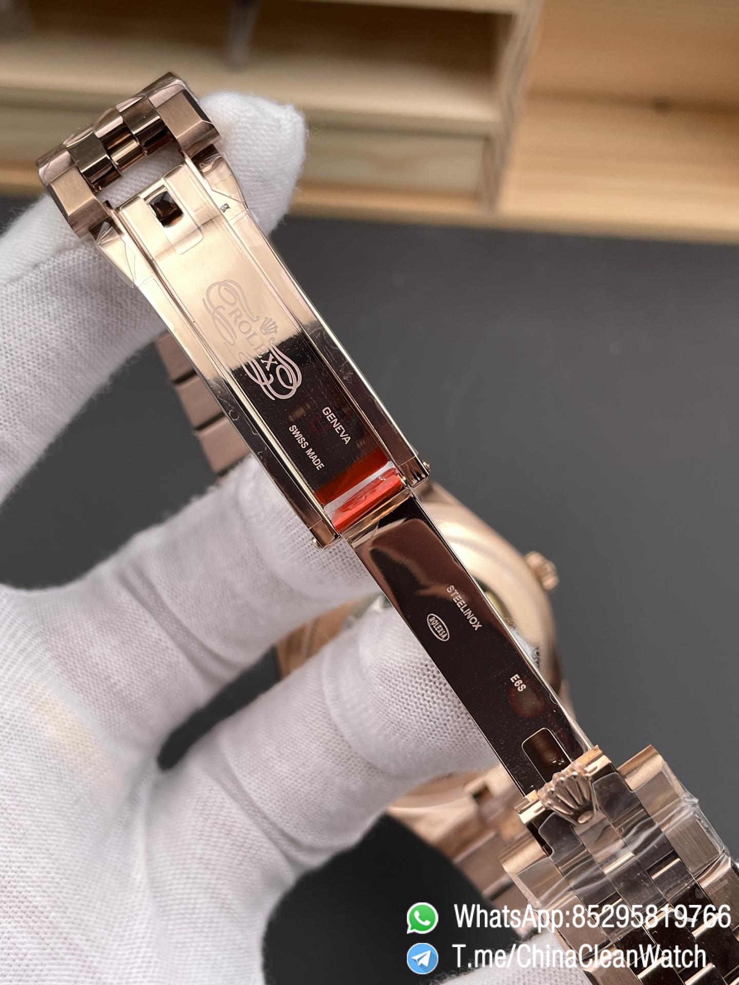 ESF Super Clone Land Dweller 127335 0001 Rose Gold Case Honeycomb Motif White Dial 40mm SuperClone 7135 Movement Jubilee Bracelet 07 ESF Super Clone Land Dweller 127335 0001 Rose Gold Case Honeycomb Motif White Dial 40mm SuperClone 7135 Movement Jubilee Bracelet 07