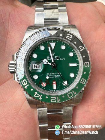 VSF GMT Master II Sprite 126729VTNR Black Green Ceramic Bezel Black Dial 904L Steel Oyster Bracelet DD3285 Movement 01 1