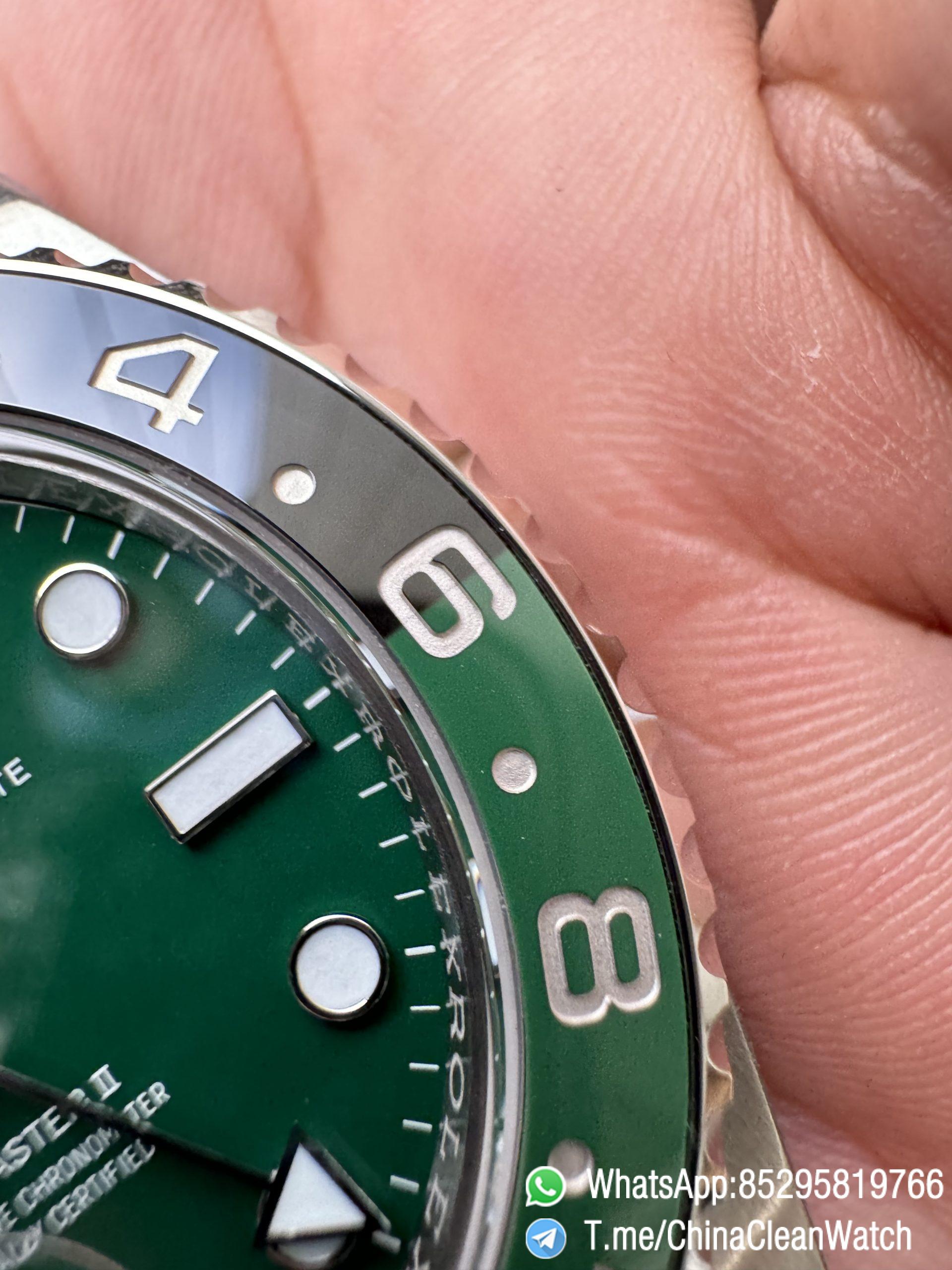 VSF GMT Master II Sprite 126729VTNR Black Green Ceramic Bezel Black Dial 904L Steel Oyster Bracelet DD3285 Movement 04 VSF GMT Master II Sprite 126729VTNR Black Green Ceramic Bezel Black Dial 904L Steel Oyster Bracelet DD3285 Movement 04